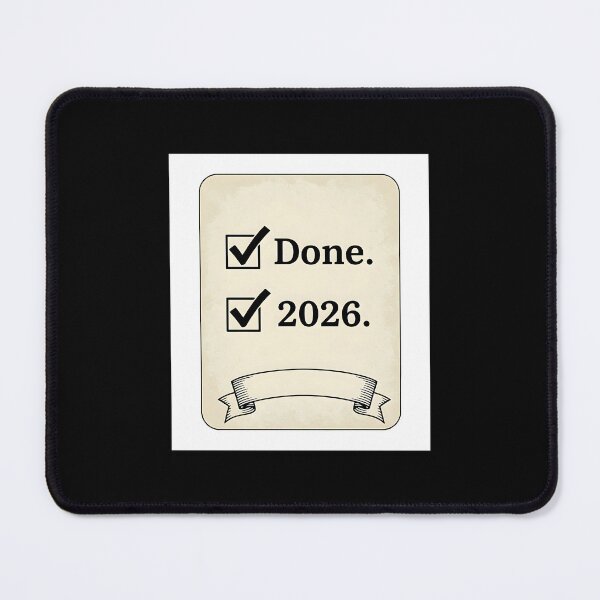 Item preview, intage Done 2026 Checklist Graduation Milestone Art  Main Tag designed and sold by Silent Watch Threads..