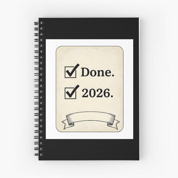 Item preview, intage Done 2026 Checklist Graduation Milestone Art  Main Tag designed and sold by Silent Watch Threads..