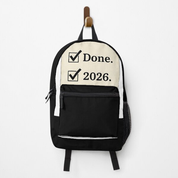 Item preview, intage Done 2026 Checklist Graduation Milestone Art Main Tag designed and sold by Silent Watch Threads..