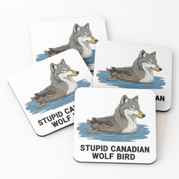 Item preview, Stupid Canadian Wolf Bird - Funny Quote designed and sold by Simple Graphics.