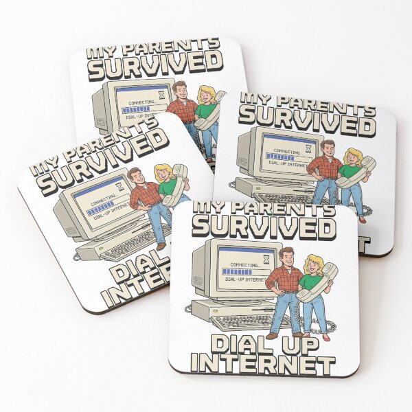 Item preview, My Parents Survived Dial Up Internet - Funny 90s Tech Humor designed and sold by One More T-shirt.