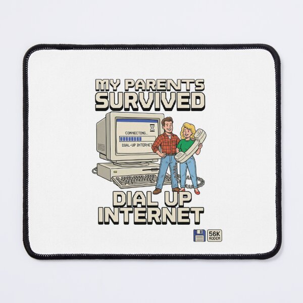 Item preview, My Parents Survived Dial Up Internet - Funny 90s Tech Humor designed and sold by One More T-shirt.