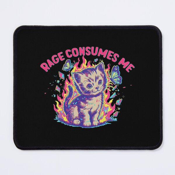 Item preview, Rage Consumes Me Shirt, Cute Cat Meme  designed and sold by Meryem Mamouni.