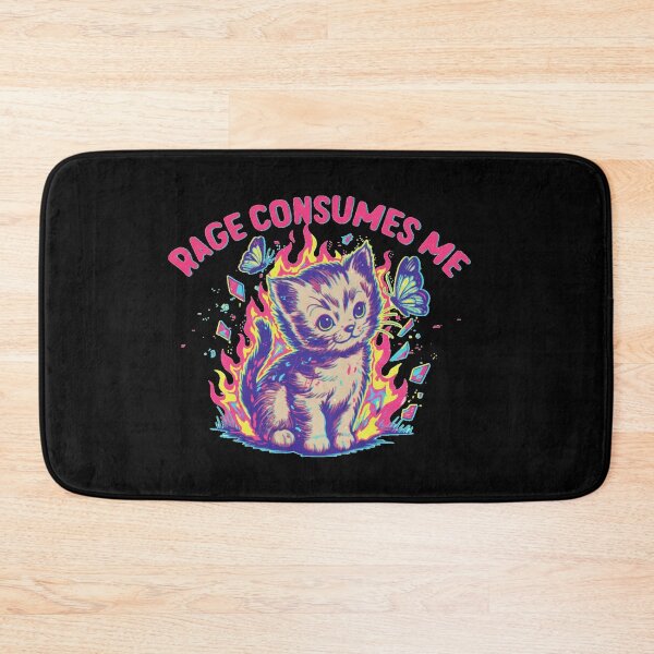 Item preview, Rage Consumes Me Shirt, Cute Cat Meme  designed and sold by Meryem Mamouni.