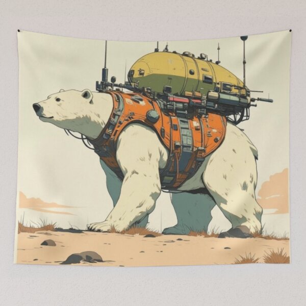 Item preview, Roaming Bear with Tech to Spare (V2) designed and sold by SabaMirzique.