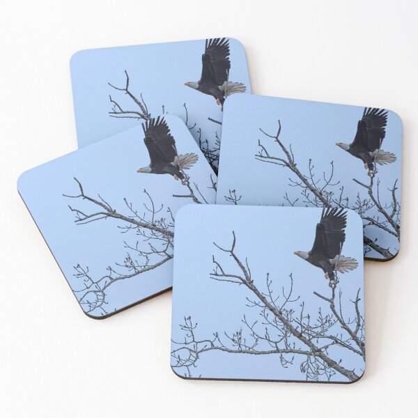 Item preview, Bald Eagle just before landing in tree designed and sold by lisavonbiela.