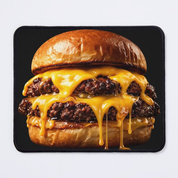 Item preview, Ultra-Realistic Cheeseburger Art – Mouth-Watering Food Illustration designed and sold by MeghannsMinimalMeals.
