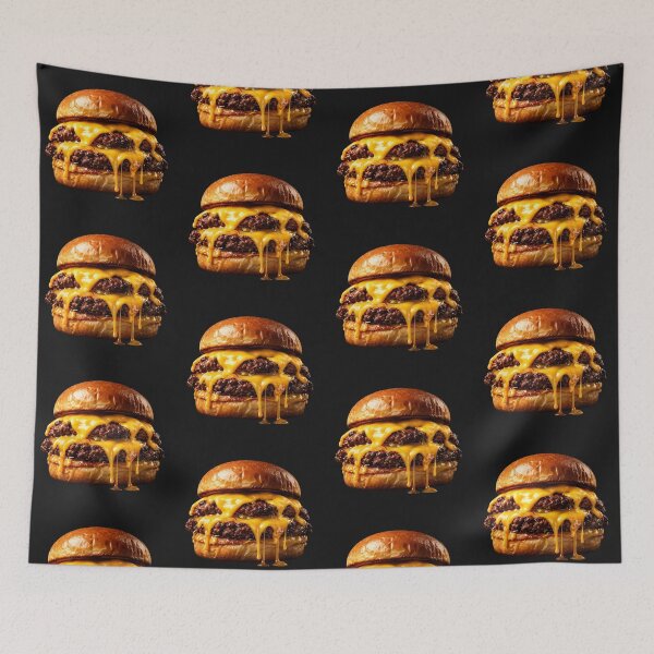 Item preview, Ultra-Realistic Cheeseburger Art – Mouth-Watering Food Illustration designed and sold by MeghannsMinimalMeals.