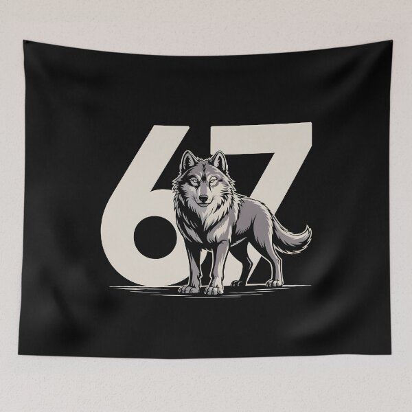 Item preview, Wolf 67 – Strong Spirit Animal Illustration designed and sold by SoftStyleStudio ⭐⭐⭐.