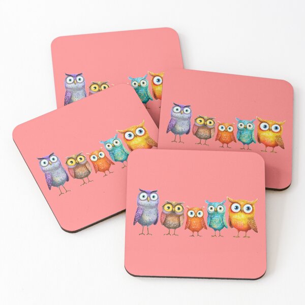 Item preview, Owls, cute, whimsical, colorful  designed and sold by Lilja888.