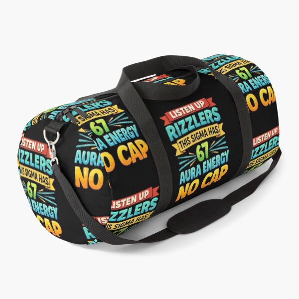 Item preview, Listen Up Rizzlers This Sigma Has 67 Aura Energy No Cap | Viral Gen Z Meme Typography Design designed and sold by BrainBubbleArt.