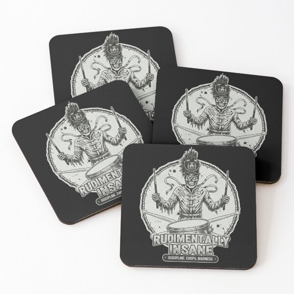 Item preview, Rudimentally Insane Drummer Skeleton - Marching Band Drumline Design designed and sold by Rhythm Thru Art .