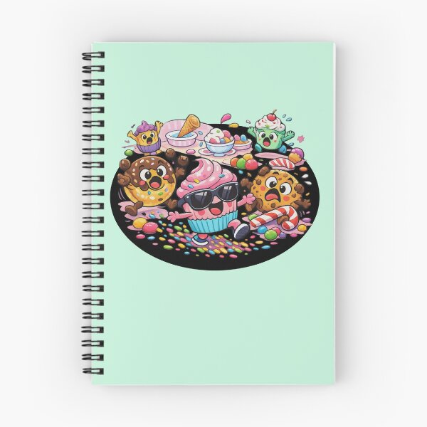Item preview, Hilarious Kawaii Dessert Party – Cupcakes, Donuts & Cookies Cartoon – Stickers, Mugs & Prints designed and sold by MeghannsMinimalMeals.
