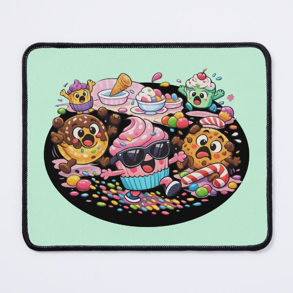 Item preview, Hilarious Kawaii Dessert Party – Cupcakes, Donuts & Cookies Cartoon – Stickers, Mugs & Prints designed and sold by MeghannsMinimalMeals.