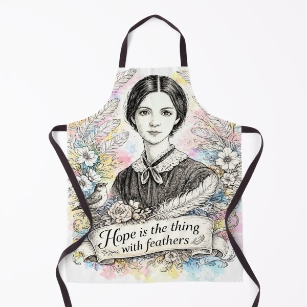 Item preview, Emily Dickinson Hope Quote Floral Illustration designed and sold by Pickled Poppies .