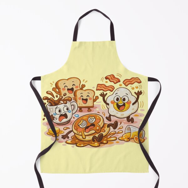 Item preview, Hilarious Kawaii Breakfast Chaos – Pancakes, Coffee & Eggs Cartoon – Stickers, Mugs & Prints designed and sold by MeghannsMinimalMeals.