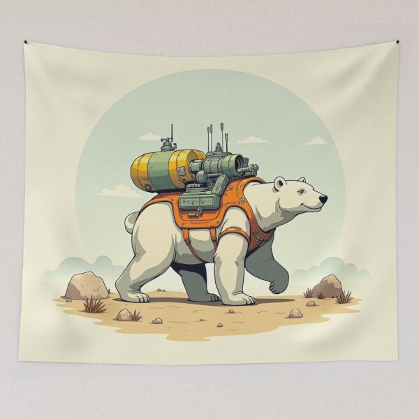 Item preview, Roaming Bear with Tech to Spare (V3) designed and sold by SabaMirzique.