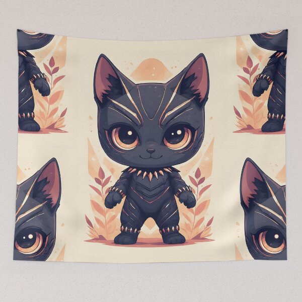 Item preview, Cute Black Cat From Wakanda designed and sold by owi-art.