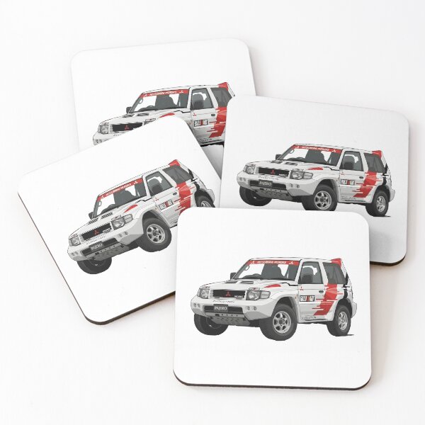 Item preview, Mitsubishi Pajero Evolution Ralliart - White designed and sold by dpCarDesign.