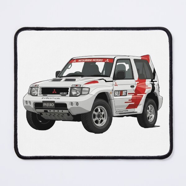 Item preview, Mitsubishi Pajero Evolution Ralliart - White designed and sold by dpCarDesign.