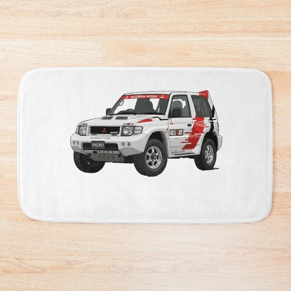 Item preview, Mitsubishi Pajero Evolution Ralliart - White designed and sold by dpCarDesign.