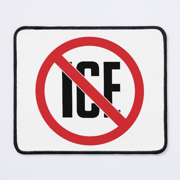 Item preview, NO ICE Protest Symbol – Anti-ICE Activism Graphic | Justice for Renee Good | Immigration Protest Art designed and sold by BrainBubbleArt.