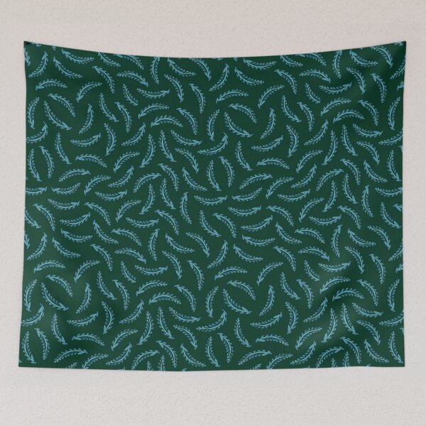 Item preview, Green twigs floral pattern. Ukrainian pattern, Petrykivka style, author's. designed and sold by Sunflower-7.