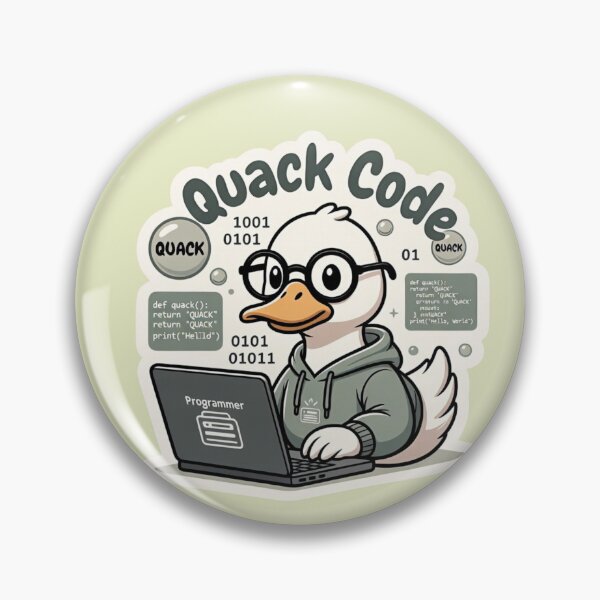 Item preview, Quack Code – Adorable Duck Programmer with Laptop Humor designed and sold by Designorado.