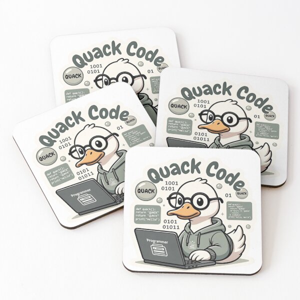 Item preview, Quack Code – Adorable Duck Programmer with Laptop Humor designed and sold by Designorado.