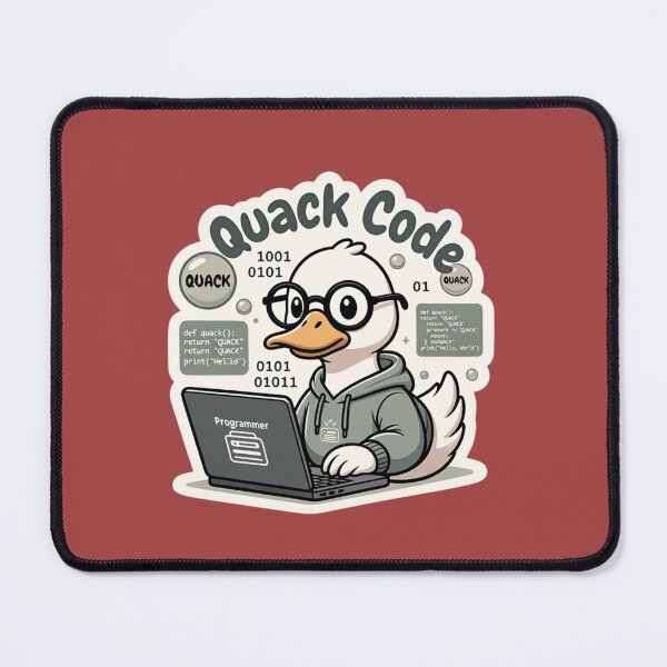 Item preview, Quack Code – Adorable Duck Programmer with Laptop Humor designed and sold by Designorado.