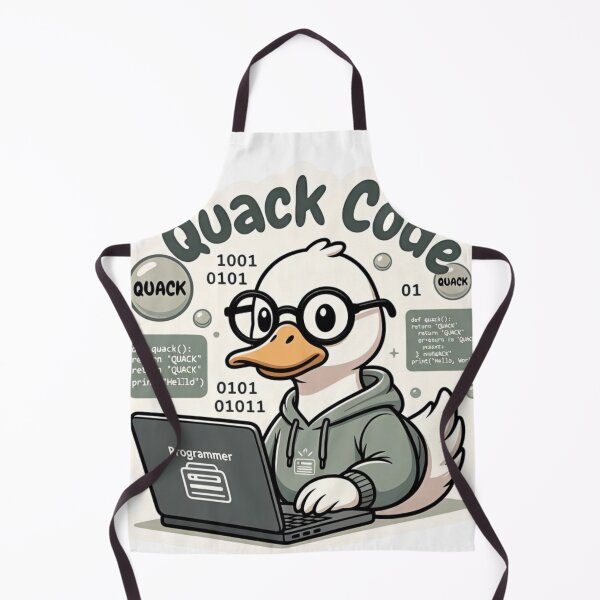 Item preview, Quack Code – Adorable Duck Programmer with Laptop Humor designed and sold by Designorado.