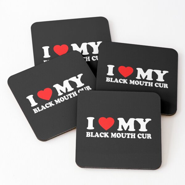 Item preview, I Love My  Black Mouth Cur Heart Dog Gift designed and sold by Guarddogdrive.