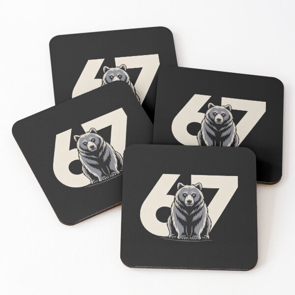 Item preview, Strong Bear 67 – Bold Animal Number Design designed and sold by SoftStyleStudio ⭐⭐⭐.