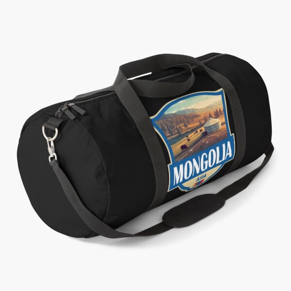 Item preview, Mongolia Illustration Retro Badge designed and sold by KrisSidDesigns.