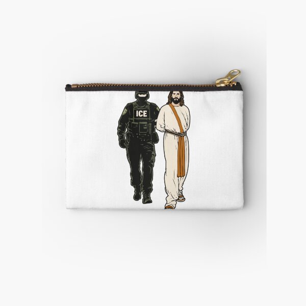 Item preview, ICE Arrests Jesus — Anti-ICE Justice Graphic / Minneapolis Protest Art / Protest Art on Power, Faith & Modern Authority designed and sold by BrainBubbleArt.