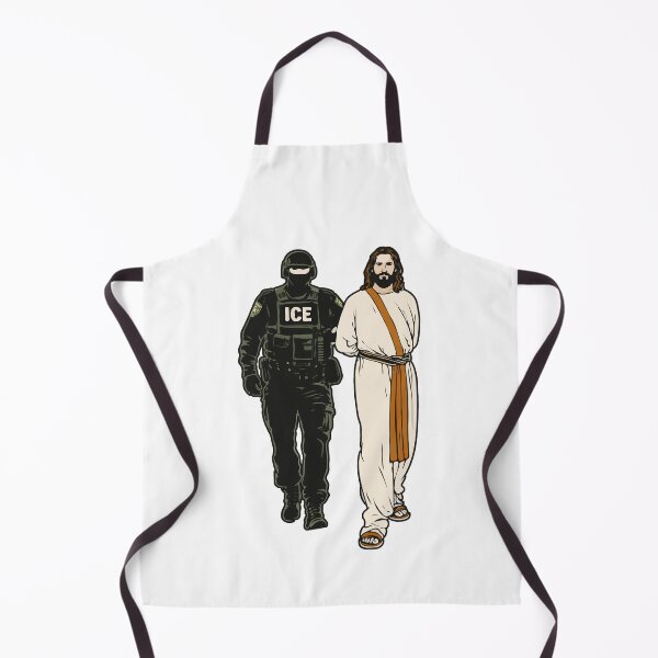 Item preview, ICE Arrests Jesus — Anti-ICE Justice Graphic / Minneapolis Protest Art / Protest Art on Power, Faith & Modern Authority designed and sold by BrainBubbleArt.
