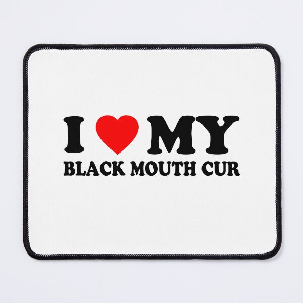 Item preview, I Love My  Black Mouth Cur Heart Dog Gift designed and sold by Guarddogdrive.