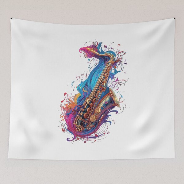 Item preview, Artful Saxaphone designed and sold by Indigo Shirts.