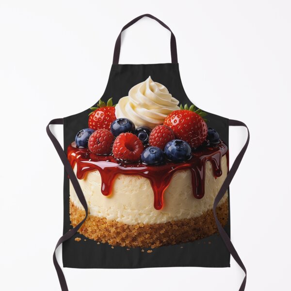 Item preview, Ultra Realistic Berry Cheesecake Dessert Illustration – Hyper-Real Food Art designed and sold by MeghannsMinimalMeals.