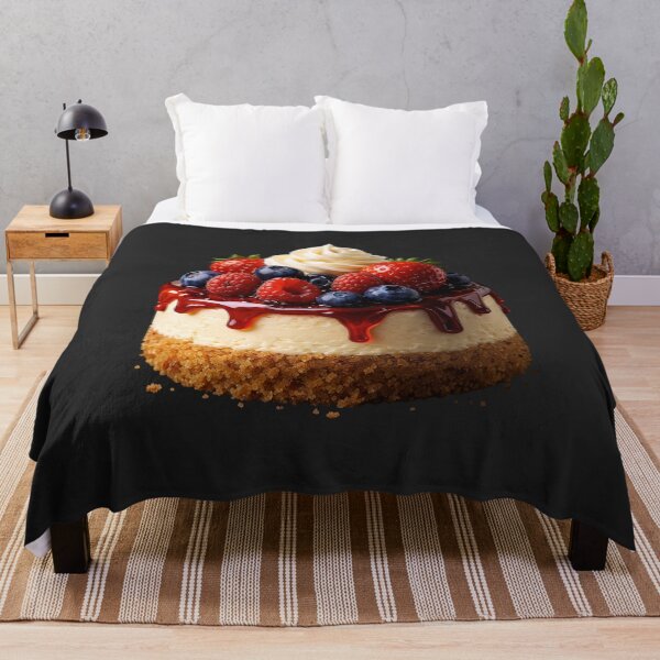 Item preview, Ultra Realistic Berry Cheesecake Dessert Illustration – Hyper-Real Food Art designed and sold by MeghannsMinimalMeals.