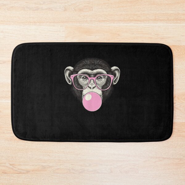 Item preview, Monkey With Glasses Chewing Bubblegum Animal Lover designed and sold by salmzouriart.