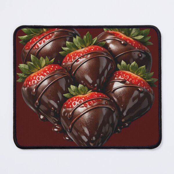 Item preview, Ultra Realistic Chocolate Covered Strawberries – Valentine’s Day Dessert Food Art, Romantic Indulgent Treat Illustration designed and sold by MeghannsMinimalMeals.