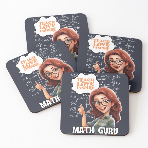 Item preview, Teach • Love • Inspire – Math Guru Teacher designed and sold by Stylnadruk.