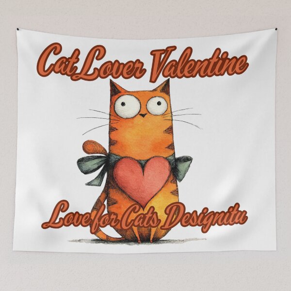 Item preview, Cat Lover Valentine – Love for Cats Design designed and sold by bebeshoppl.