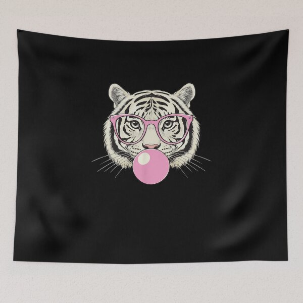 Item preview, Chewing Bubblegum Tiger Cool Animal designed and sold by salmzouriart.