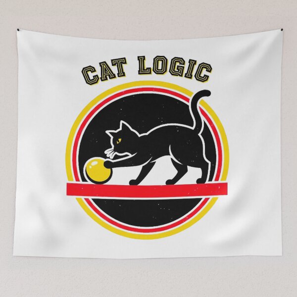 Item preview, Cat Logic – Vintage Retro Logo Design designed and sold by Pollock.