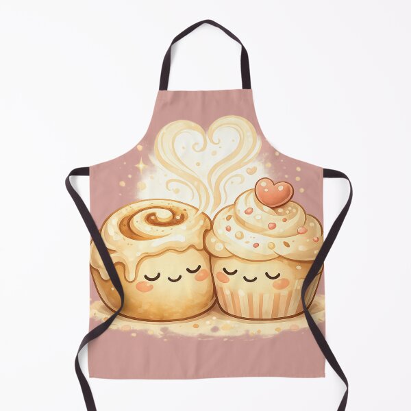 Item preview, Cozy Valentine Dessert Duo – Heart Steam Kawaii Food Illustration designed and sold by MeghannsMinimalMeals.