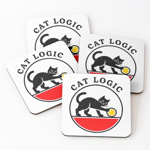 Item preview, Feline Behavior Emblem – Minimal Vintage Cat Art designed and sold by Pollock.