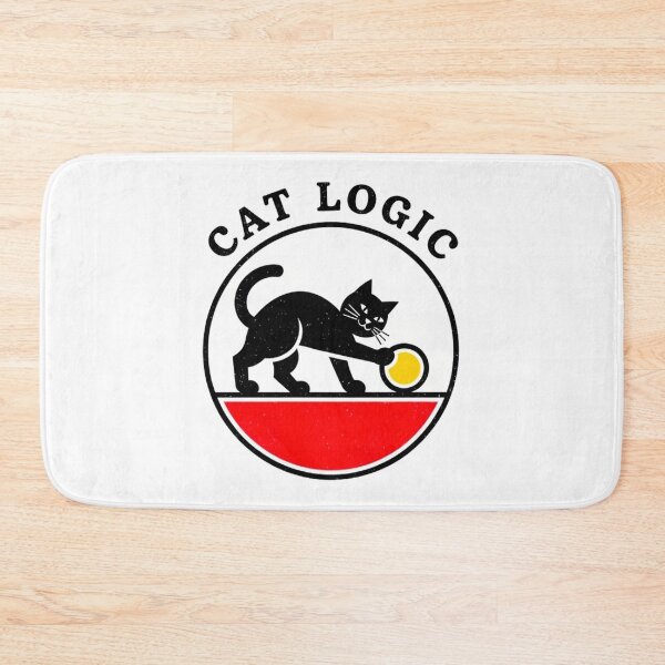 Item preview, Feline Behavior Emblem – Minimal Vintage Cat Art designed and sold by Pollock.