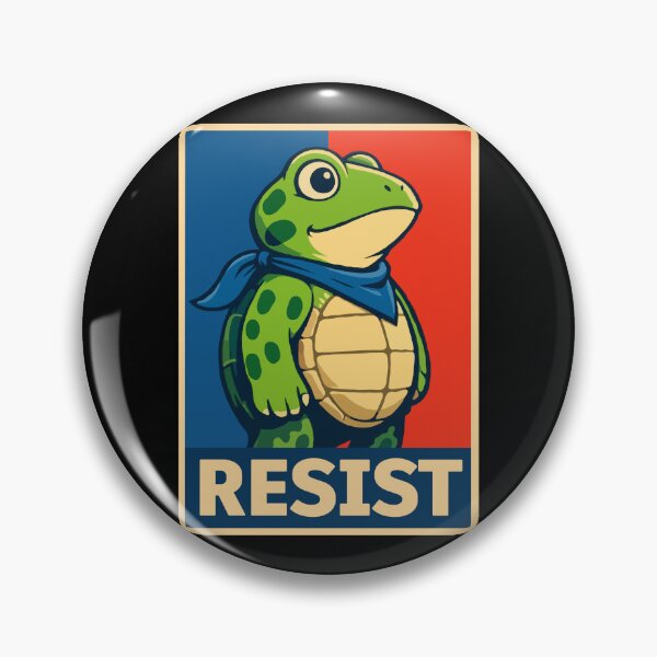 Item preview, Resist ICE Frog Protest Art – Bold Freedom Illustration, Anti-ICE Activist Graphic Inspired by Renee Good designed and sold by BrainBubbleArt.